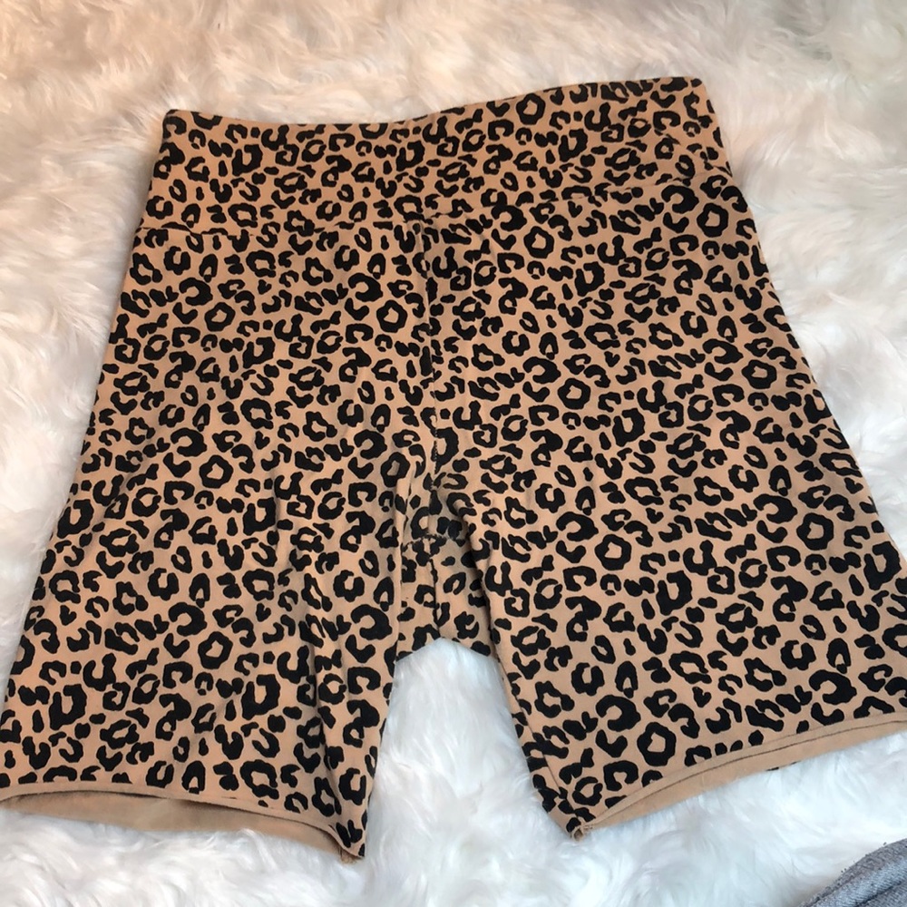 Cheetah high waisted biker shorts